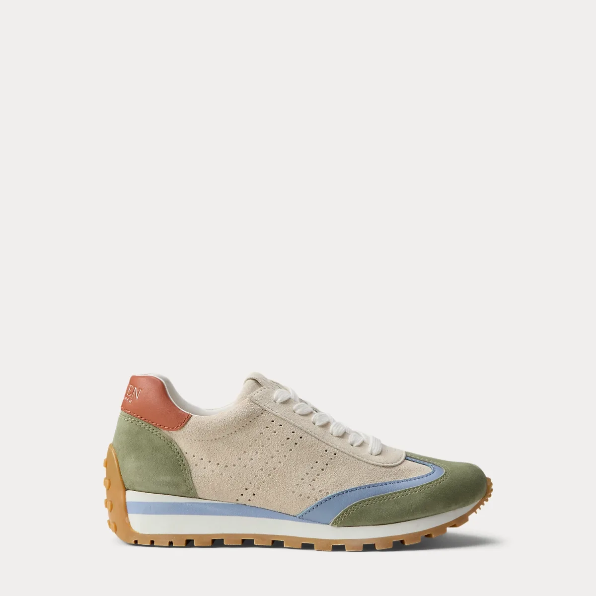 Dani Perforated Suede Sneaker by Ralph Lauren