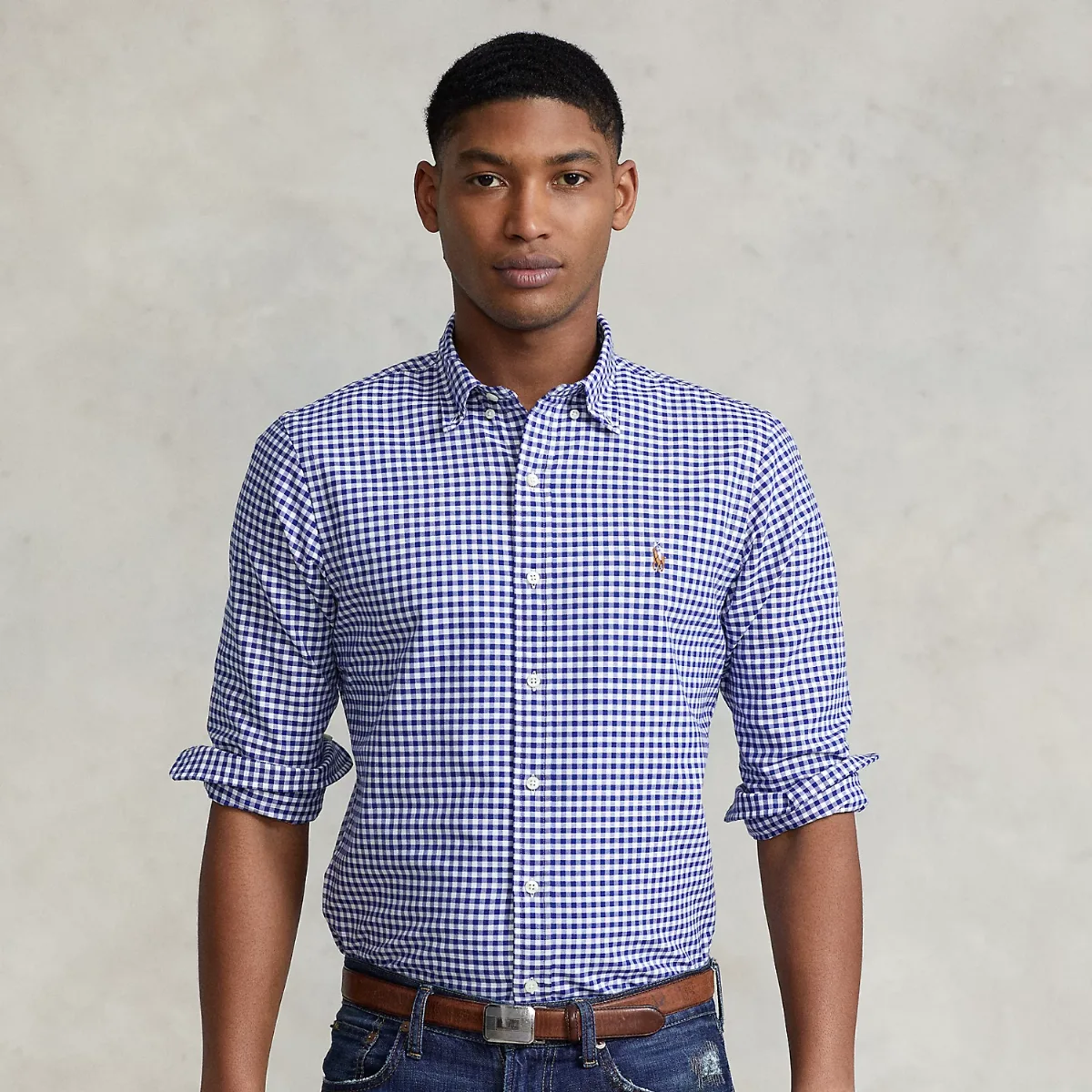 Slim Fit Gingham Oxford Shirt by Ralph Lauren