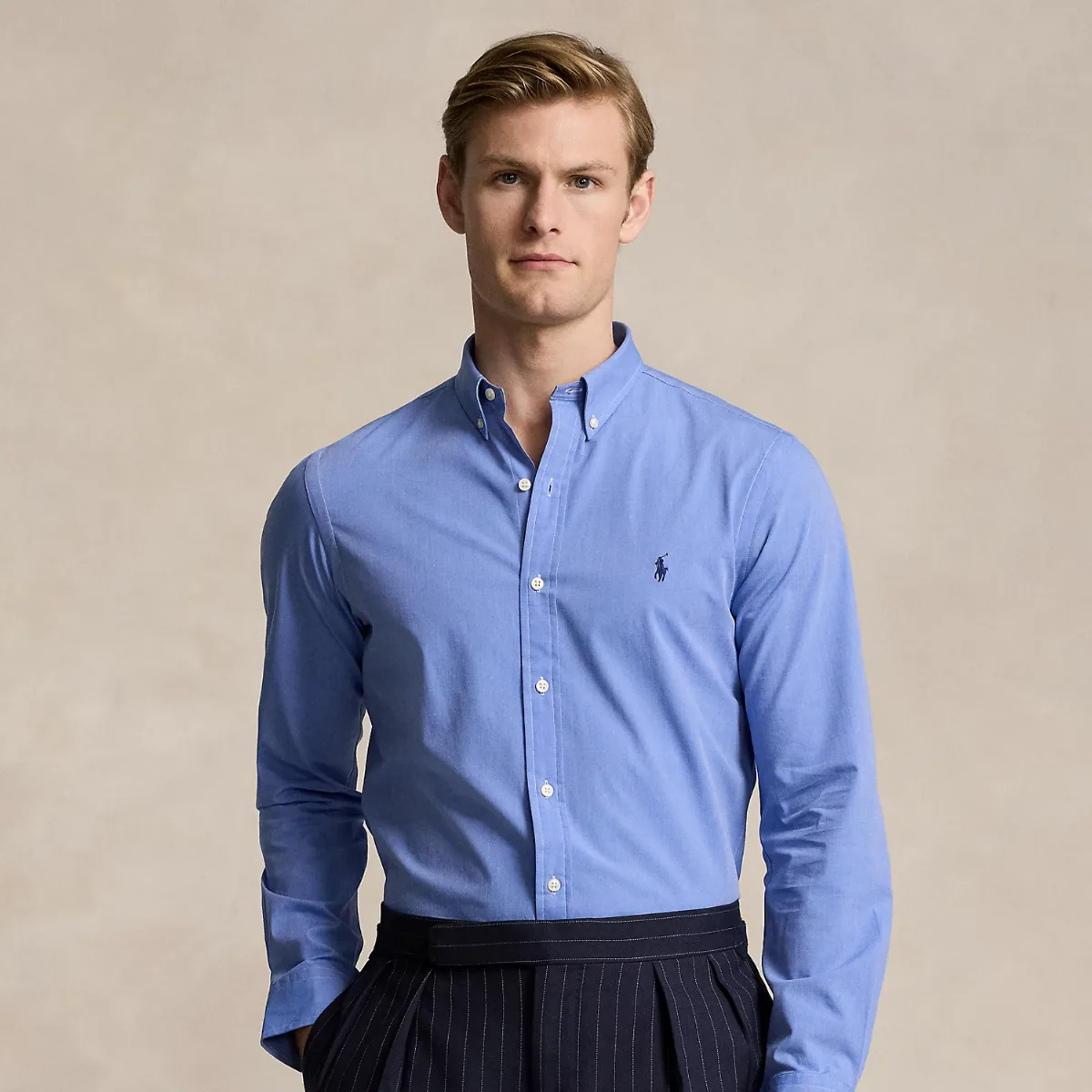 Slim Fit Stretch End-On-End Shirt by Ralph Lauren