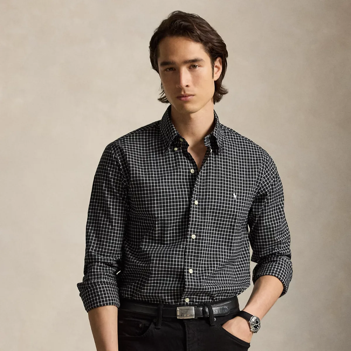 Classic Fit Plaid Twill Shirt by Ralph Lauren