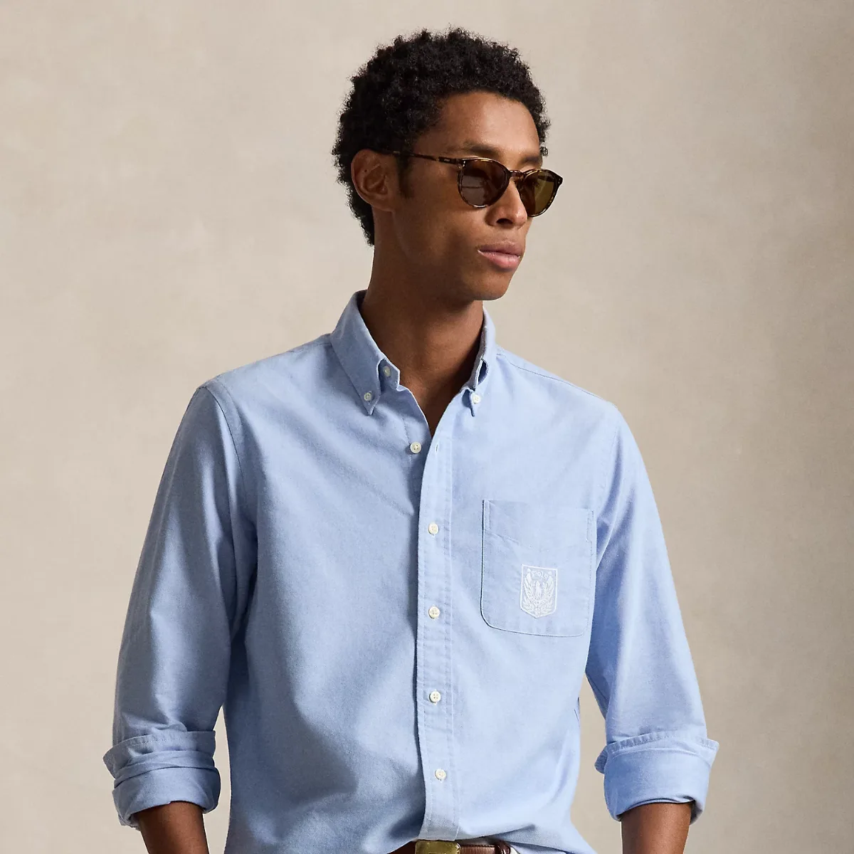 Classic Fit Laurel Crest Oxford Shirt by Ralph Lauren