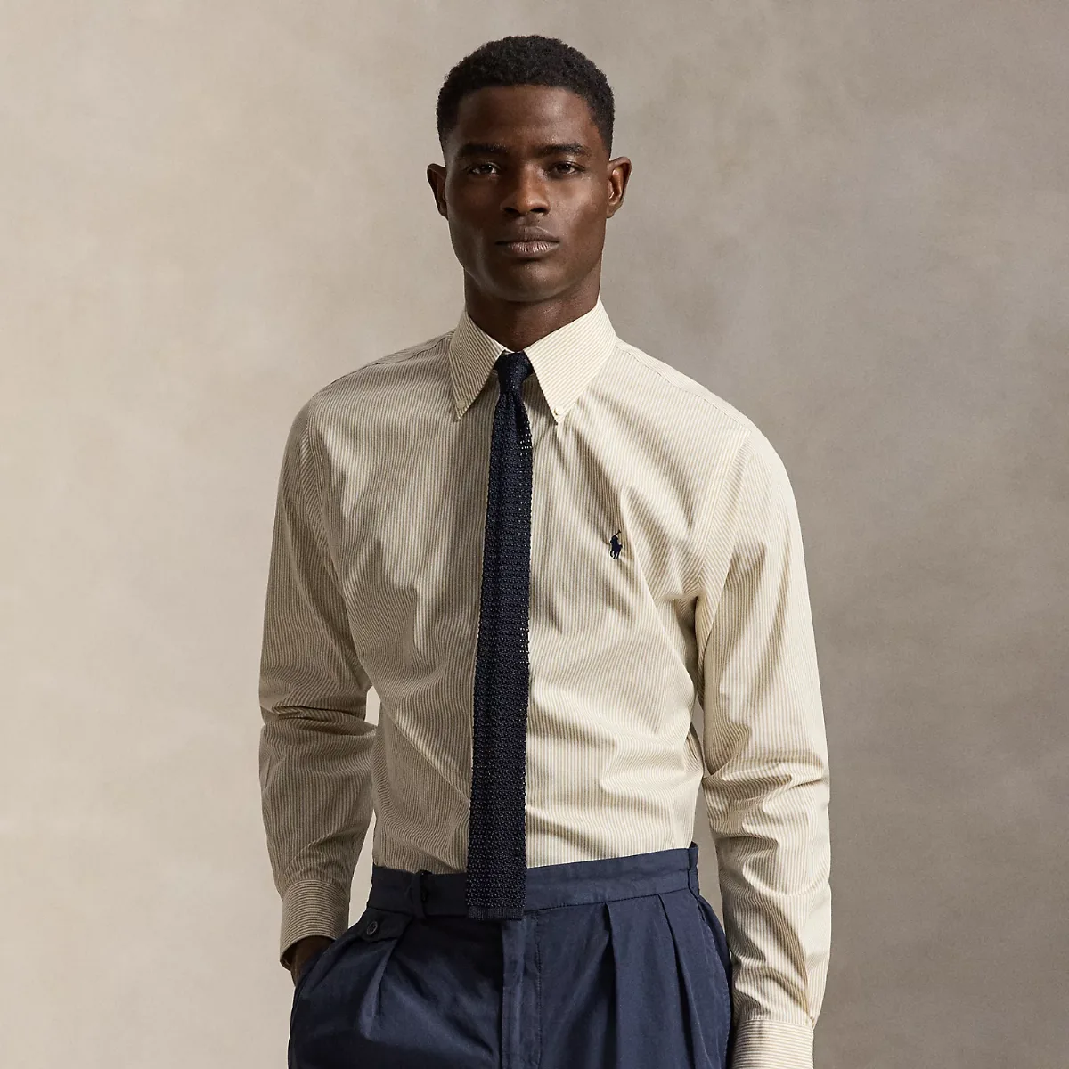 Custom Fit Striped Poplin Shirt by Ralph Lauren