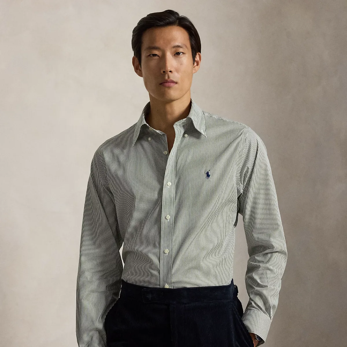 Custom Fit Striped Poplin Shirt by Ralph Lauren