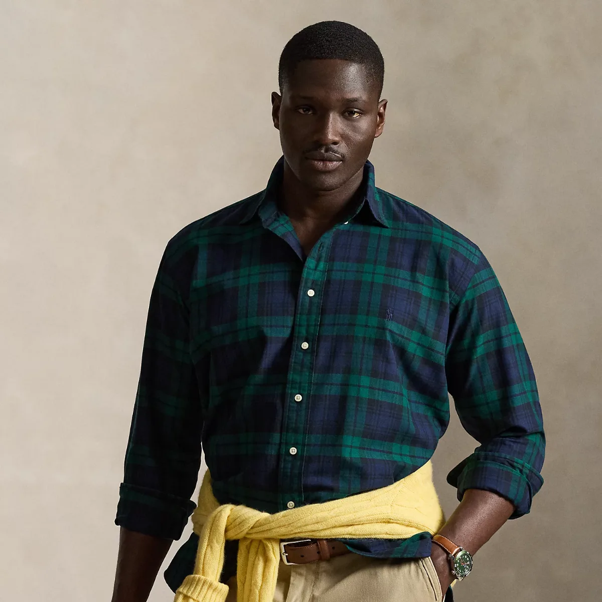 Plaid Oxford Shirt