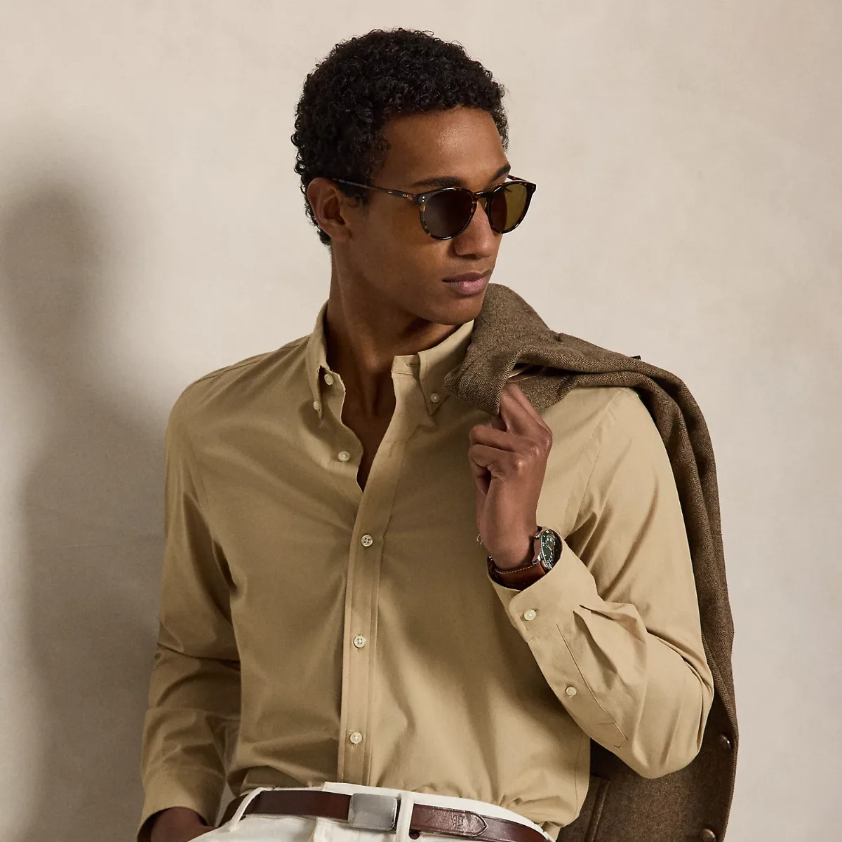 Slim Fit Stretch Poplin Shirt by Ralph Lauren