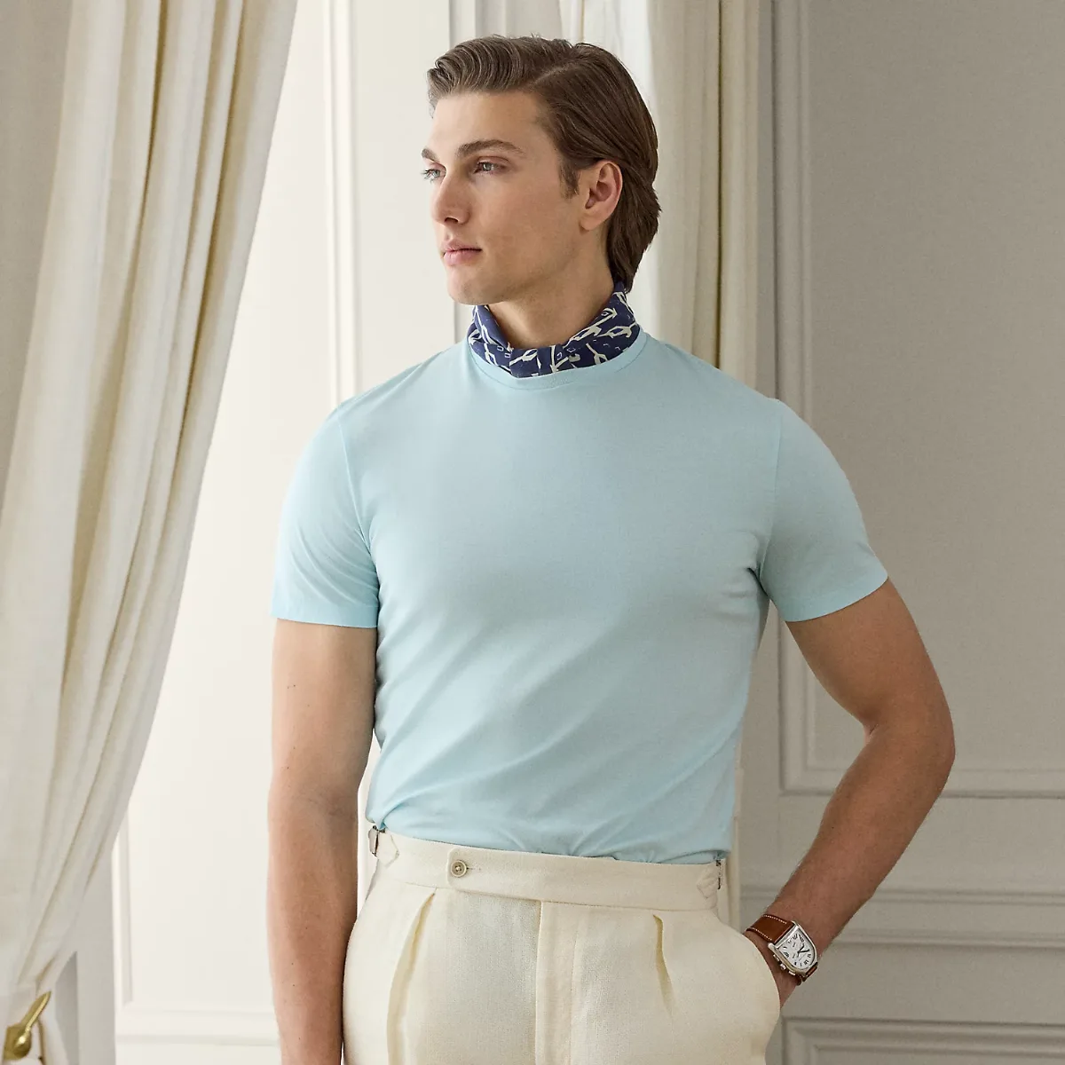 Lisle Crewneck T-Shirt by Ralph Lauren