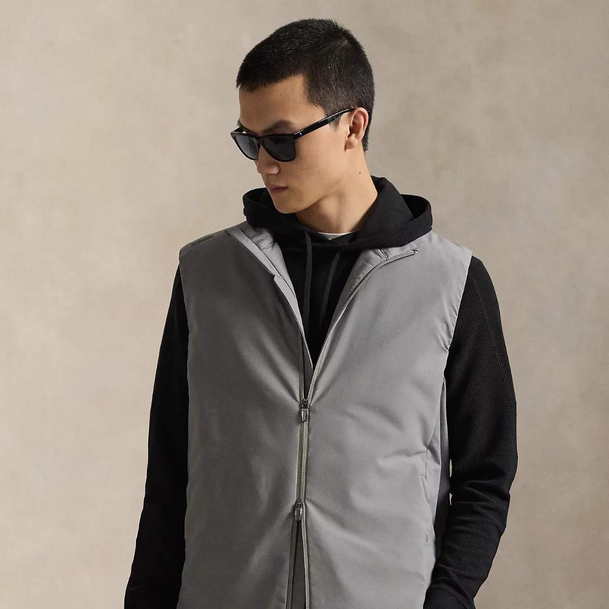 Hybrid Mockneck Vest by Ralph Lauren