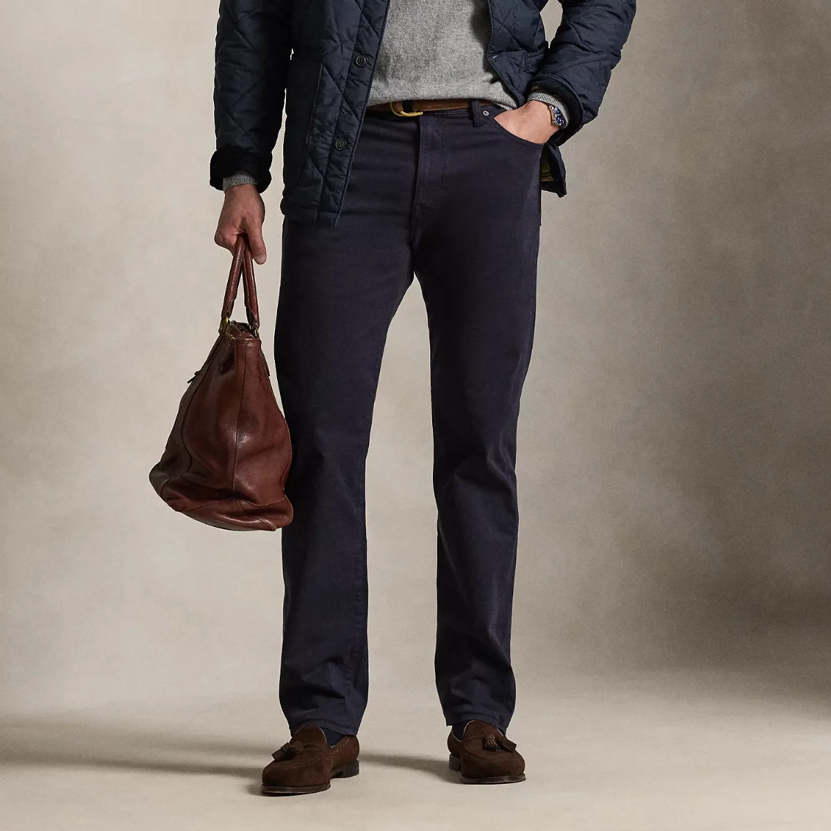 Varick Slim Straight Stretch Sateen Pant by Ralph Lauren