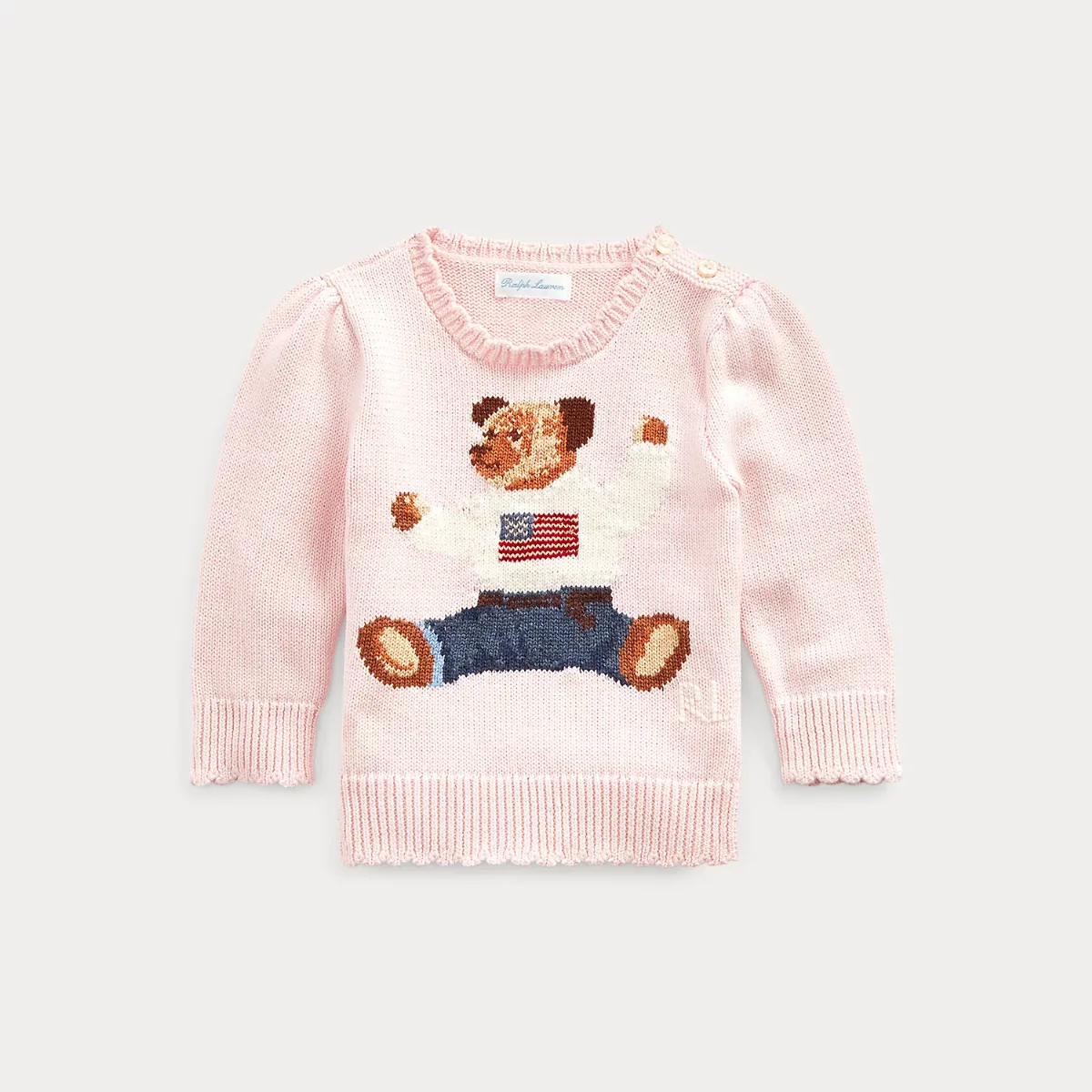 Polo Bear Cotton Sweater by Ralph Lauren
