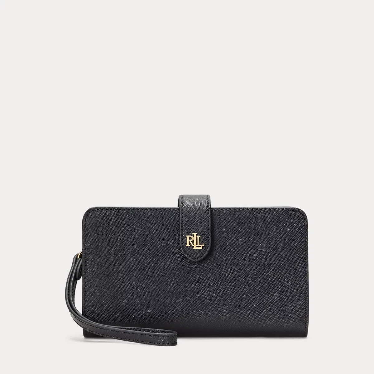 Crosshatch Leather Tech Wristlet by Ralph Lauren