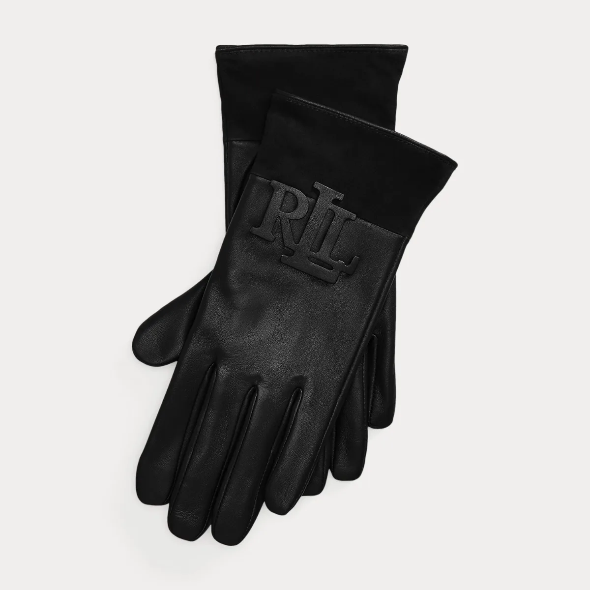 Logo-Trim Sheepskin Tech Gloves