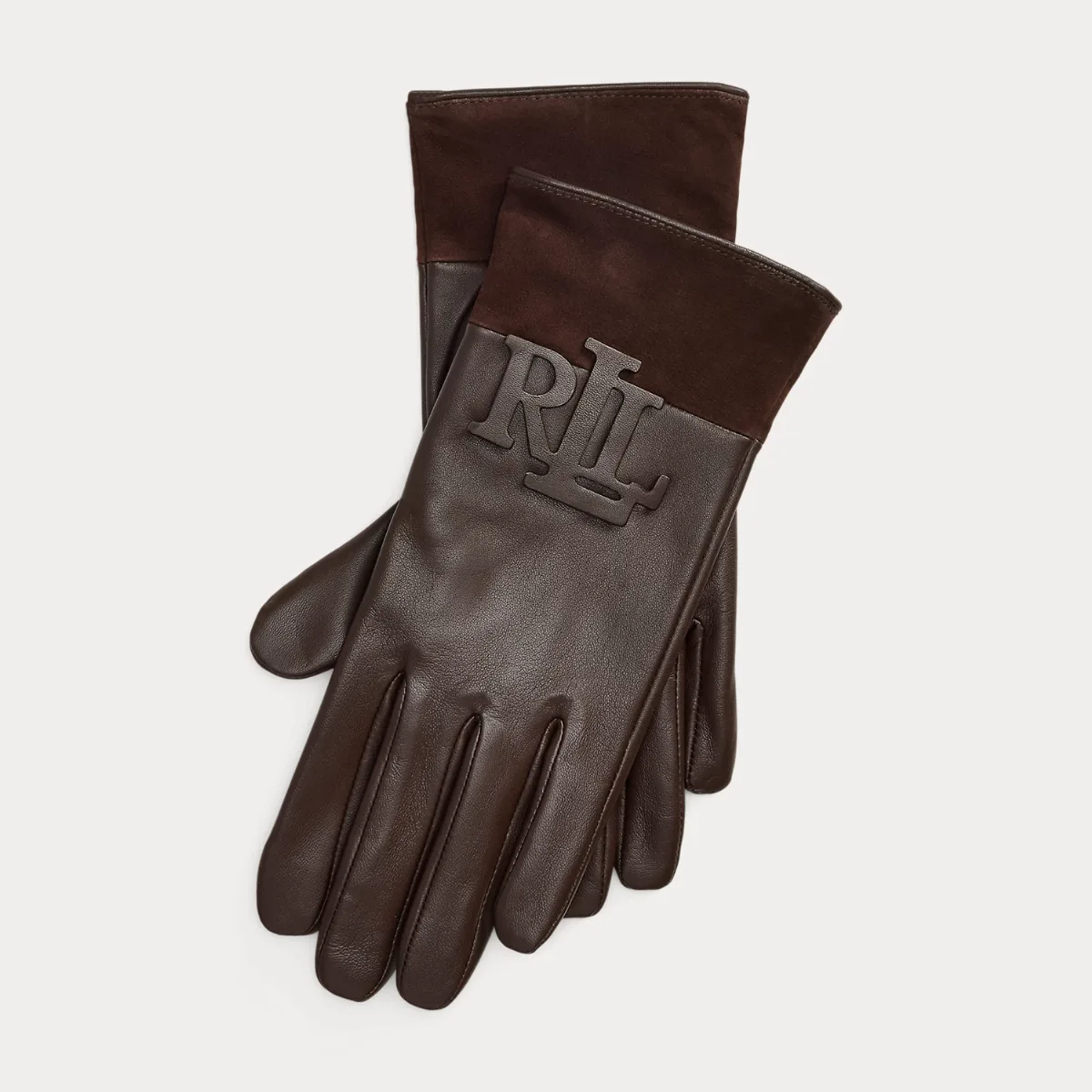Logo-Trim Sheepskin Tech Gloves