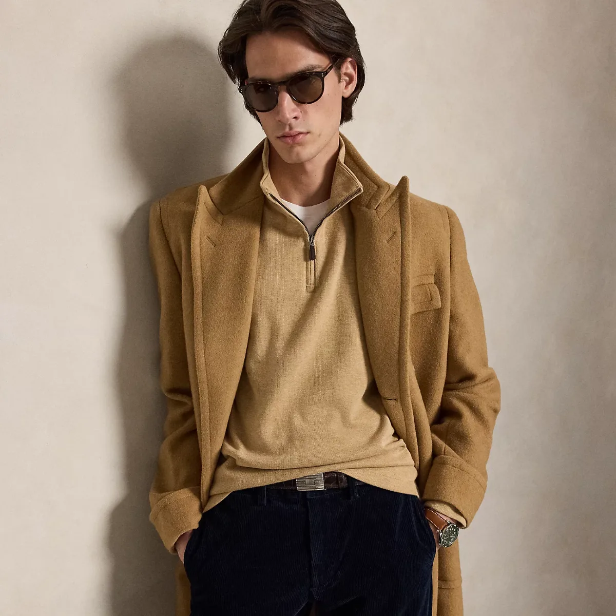 Estate-Rib Quarter-Zip Pullover by Ralph Lauren