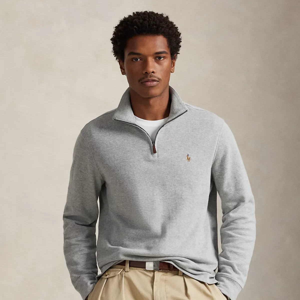 Estate-Rib Quarter-Zip Pullover by Ralph Lauren
