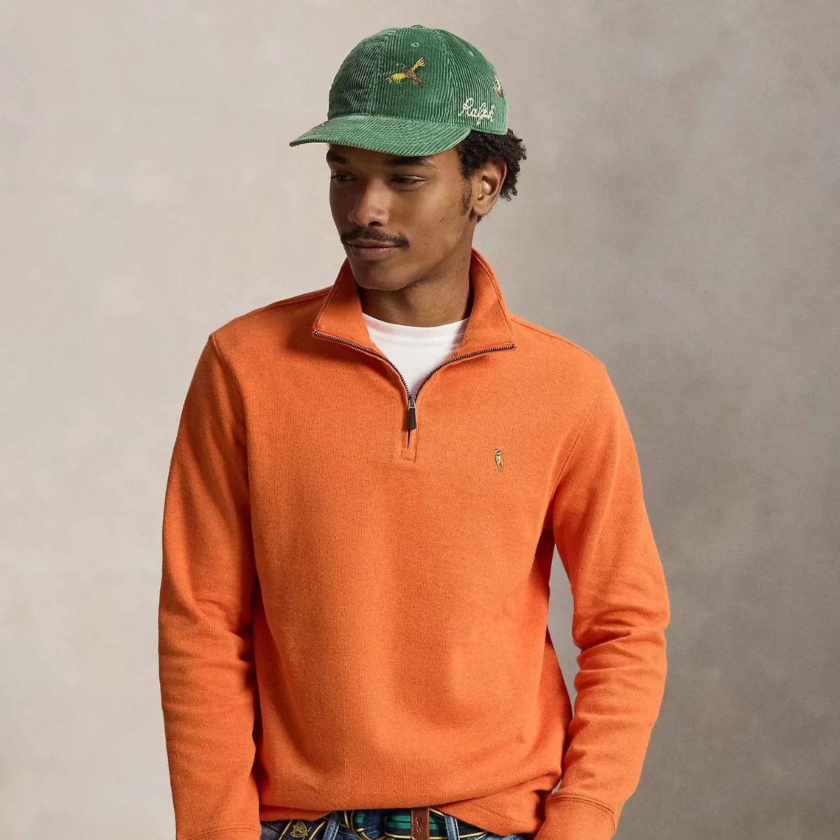 Estate-Rib Quarter-Zip Pullover by Ralph Lauren