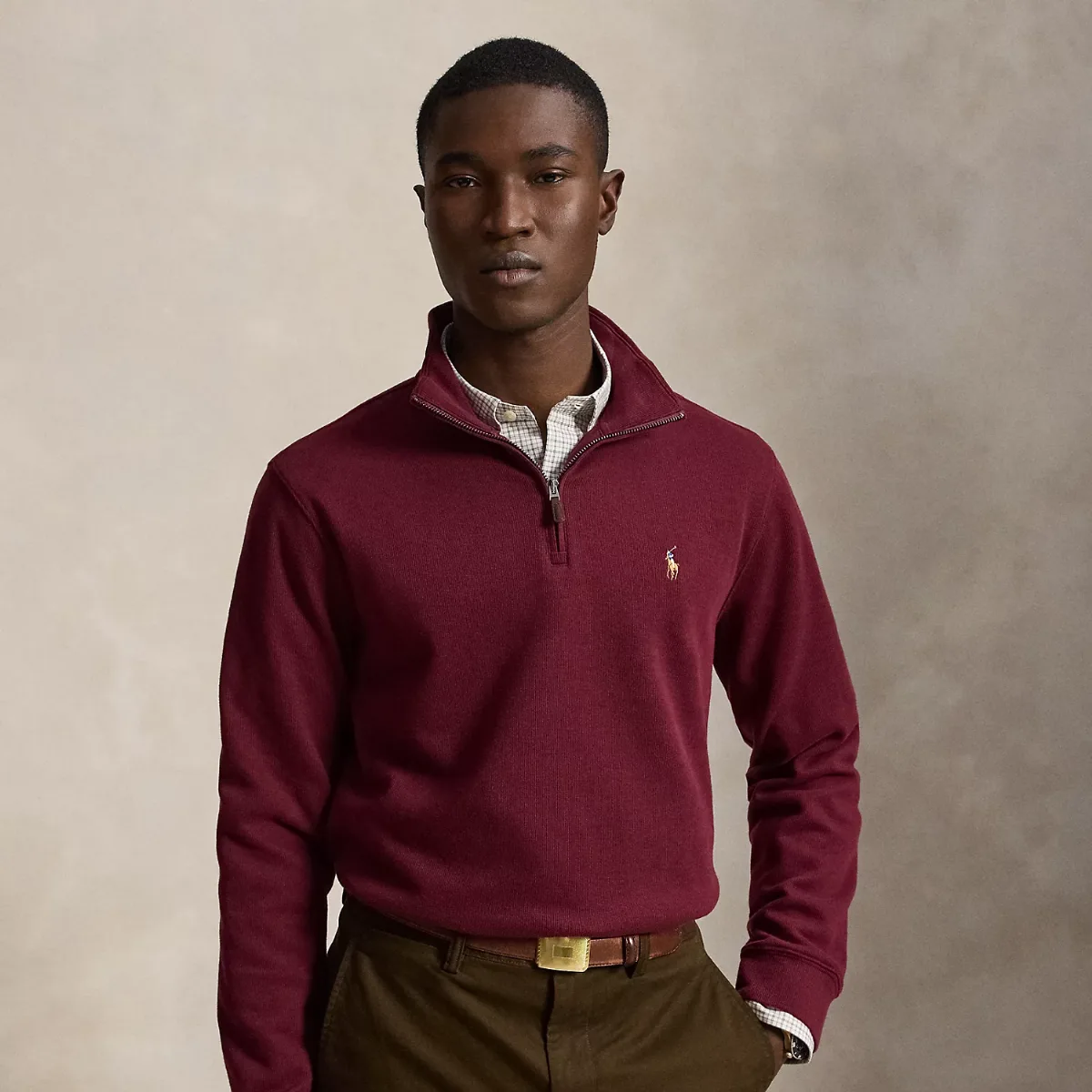 Estate-Rib Quarter-Zip Pullover by Ralph Lauren