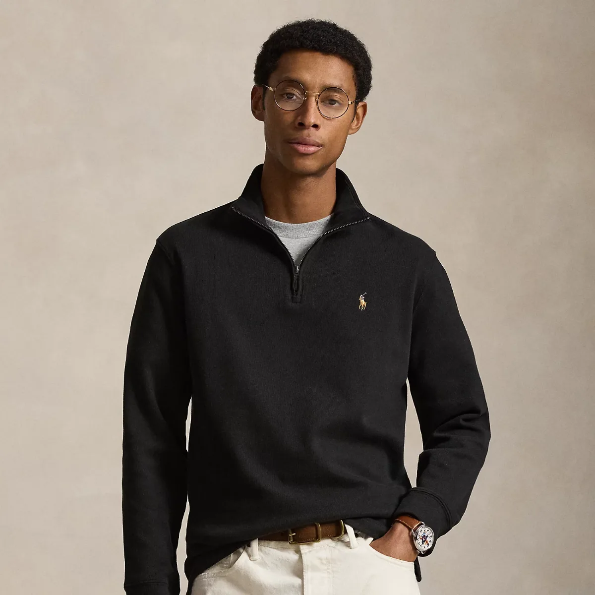 Estate-Rib Quarter-Zip Pullover by Ralph Lauren