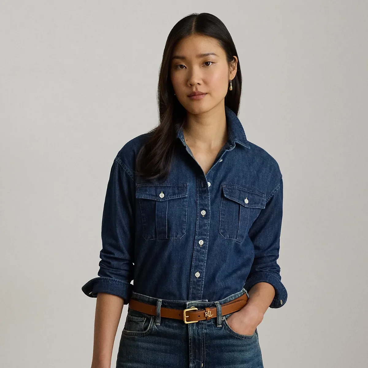 Relaxed Fit Denim Shirt by Ralph Lauren