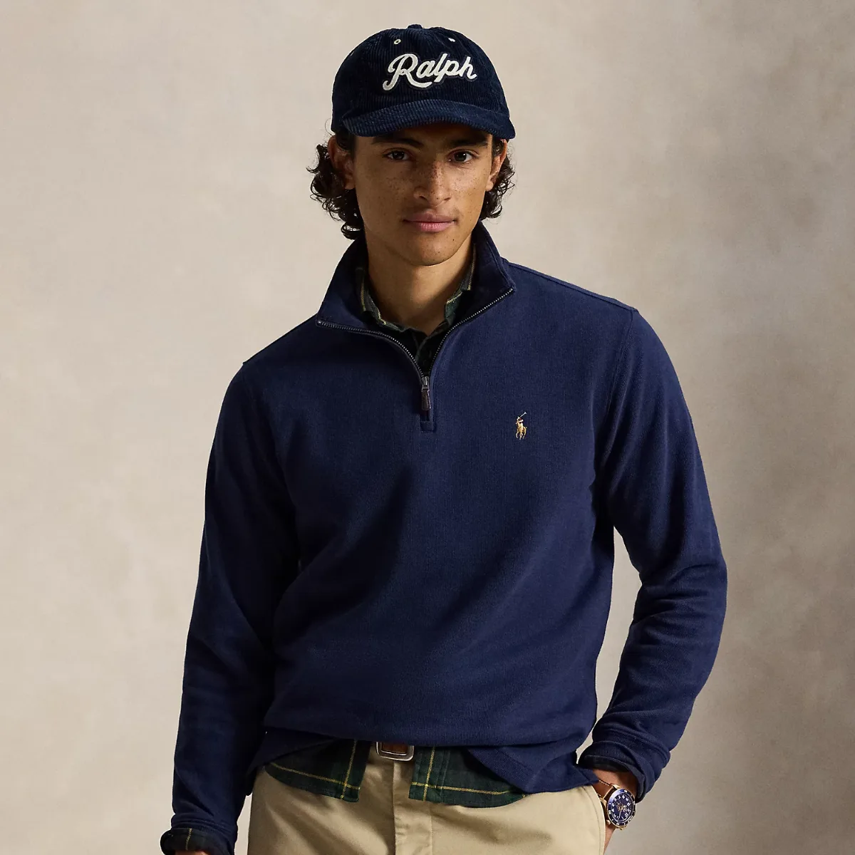 Estate-Rib Quarter-Zip Pullover by Ralph Lauren
