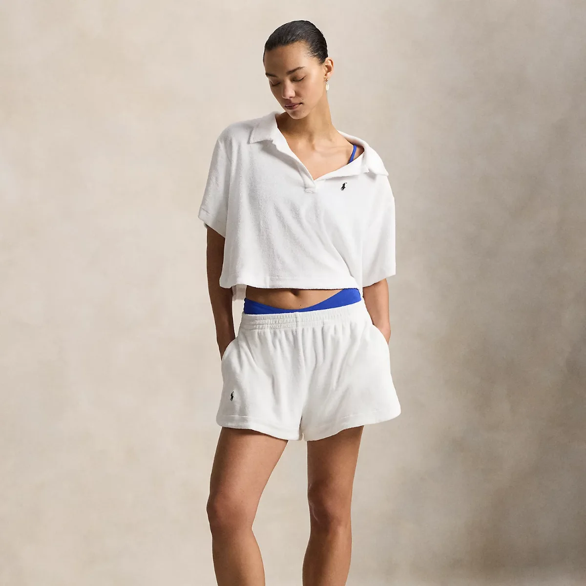 Terry Polo Shirt & Short Cover-Up Set by Ralph Lauren