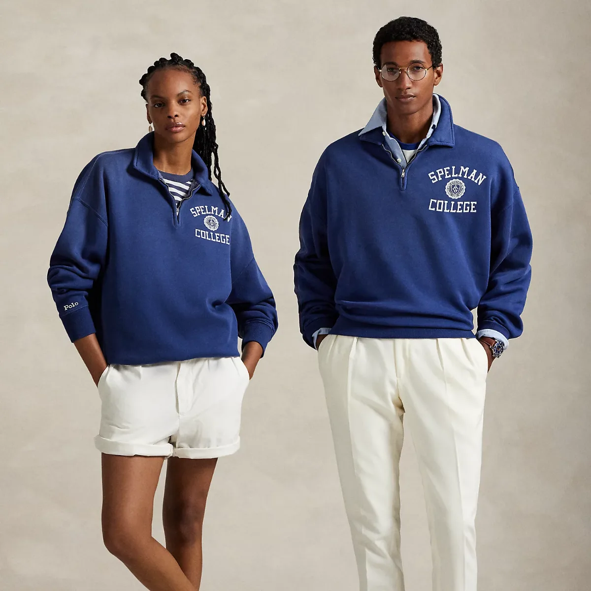 The Spelman College Fleece Quarter-Zip by Ralph Lauren