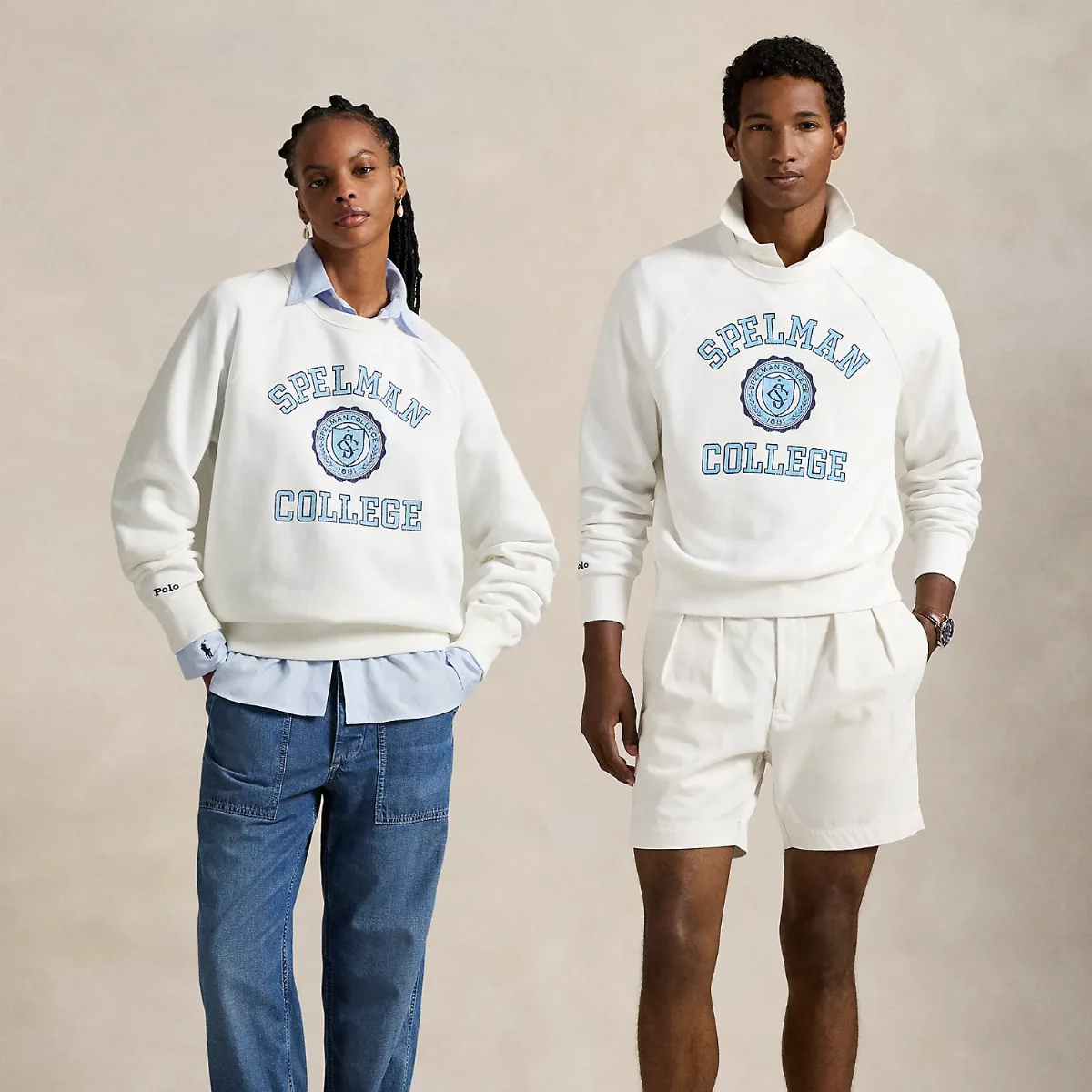 The Spelman College Fleece Crewneck by Ralph Lauren