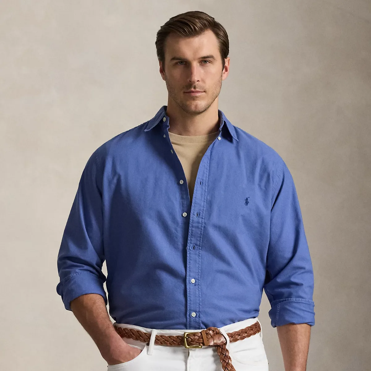 Garment-Dyed Oxford Shirt by Ralph Lauren