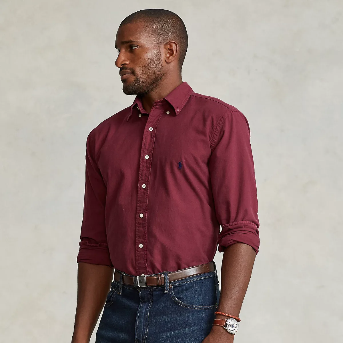 Garment-Dyed Oxford Shirt by Ralph Lauren