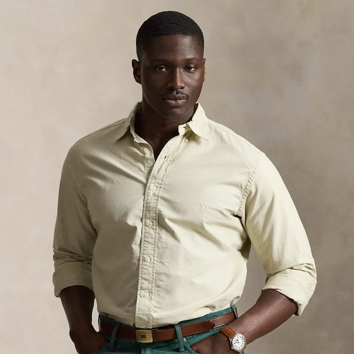Garment-Dyed Oxford Shirt by Ralph Lauren