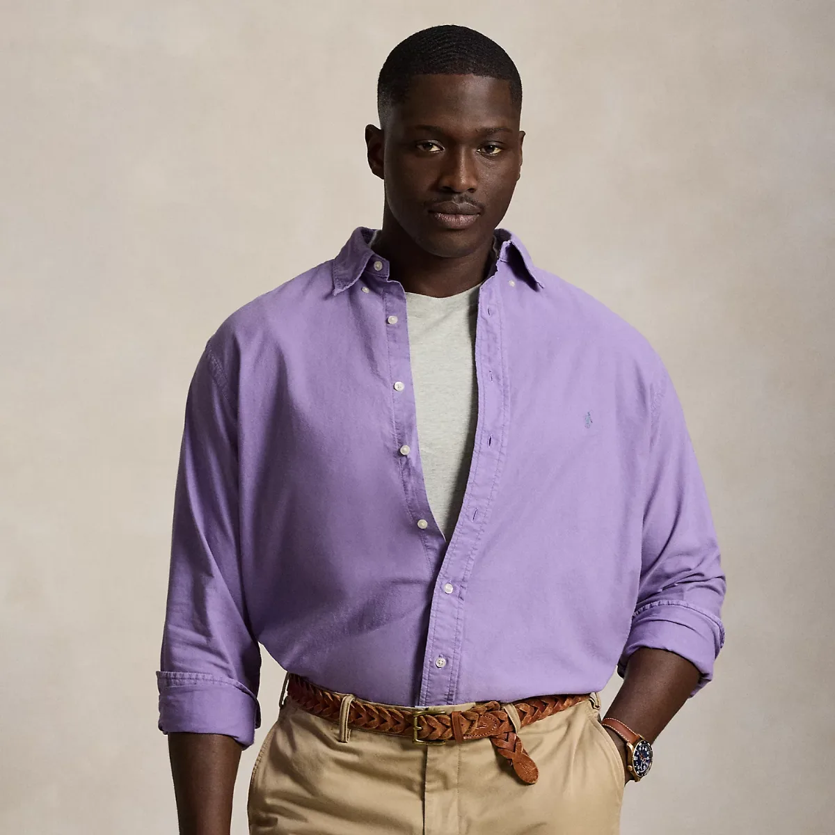 Garment-Dyed Oxford Shirt by Ralph Lauren