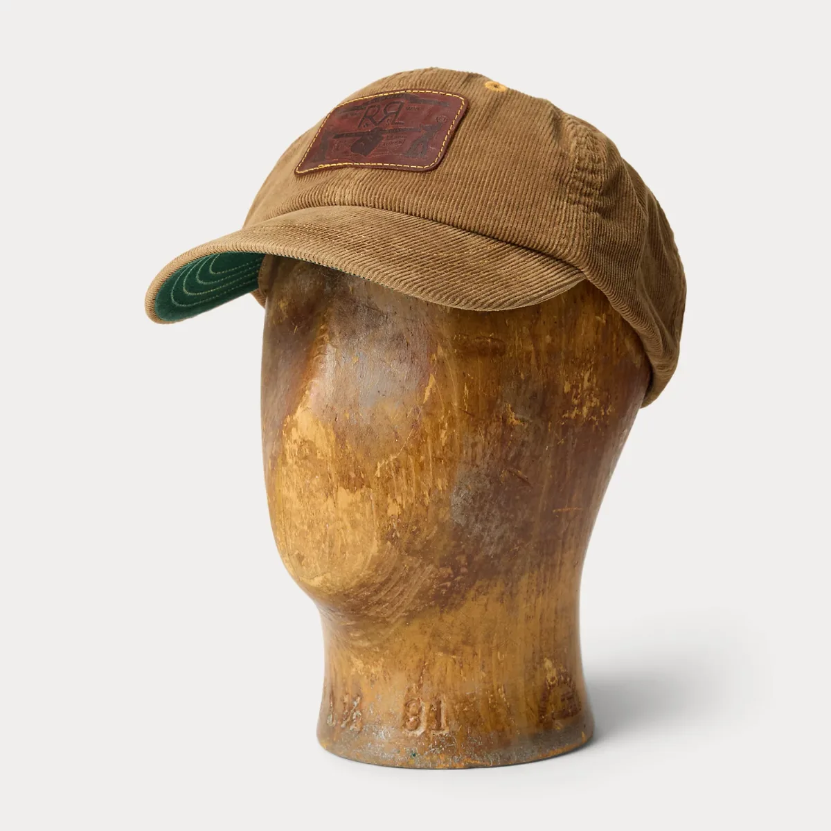 Leather-Patch Corduroy Trucker Cap by Ralph Lauren