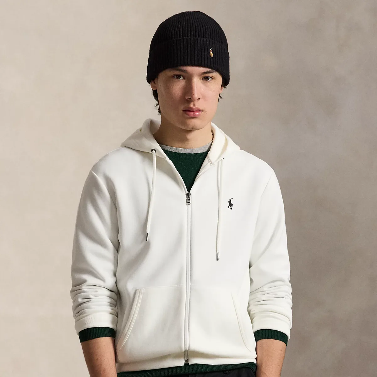 Double-Knit Full-Zip Hoodie by Ralph Lauren