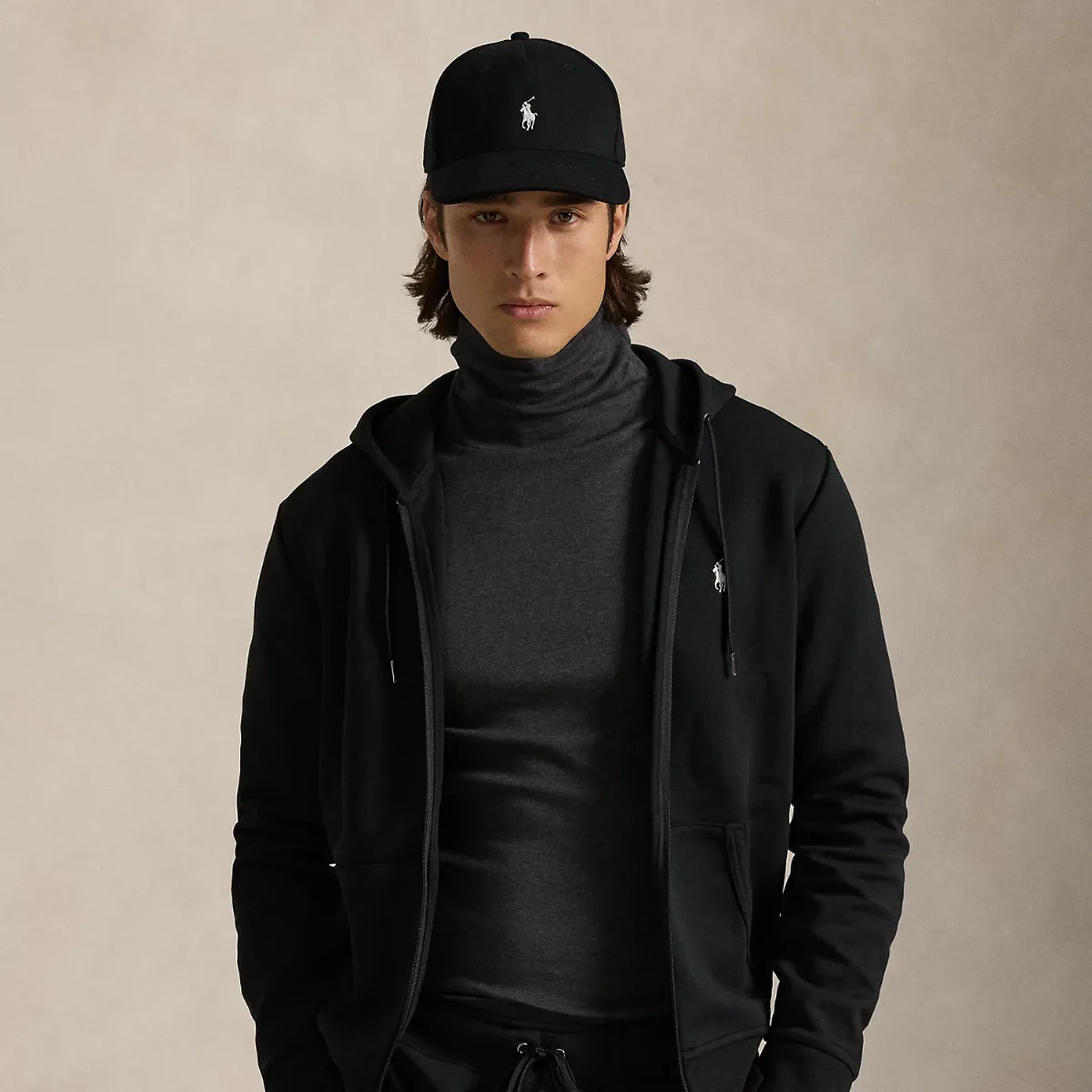 Double-Knit Full-Zip Hoodie by Ralph Lauren