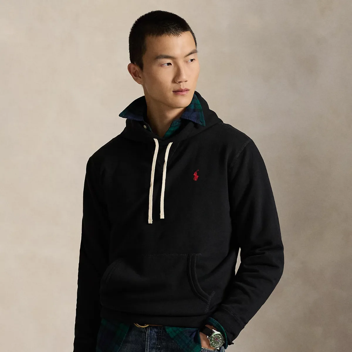 The RL Fleece Hoodie by Ralph Lauren
