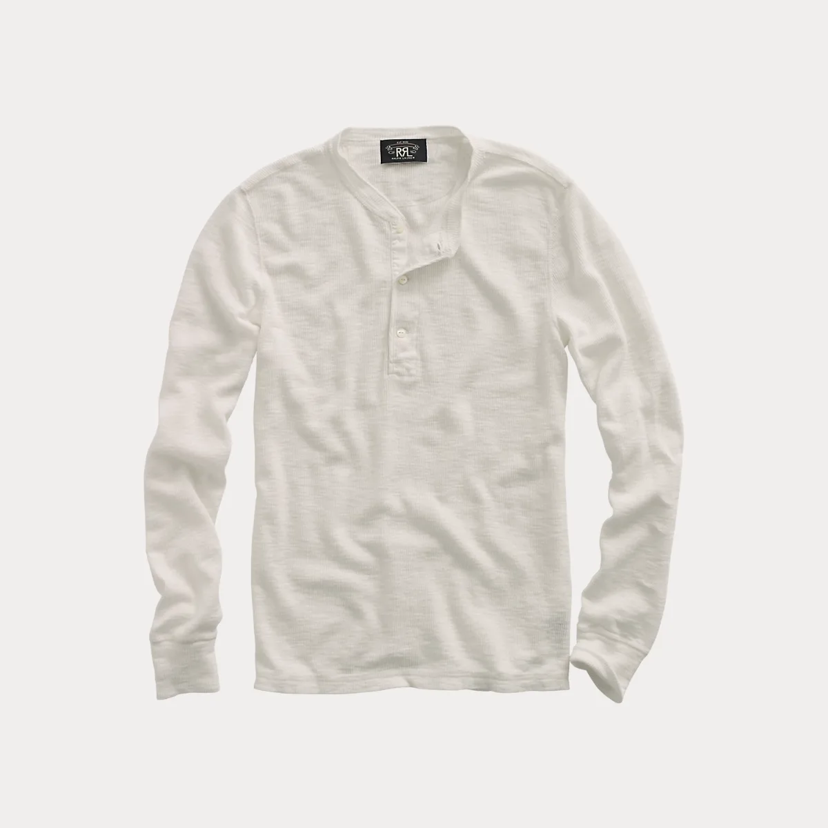 Waffle-Knit Henley Shirt by Ralph Lauren