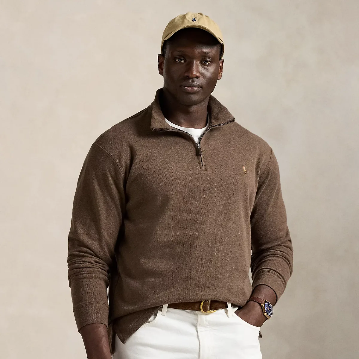 Estate-Rib Quarter-Zip Pullover by Ralph Lauren