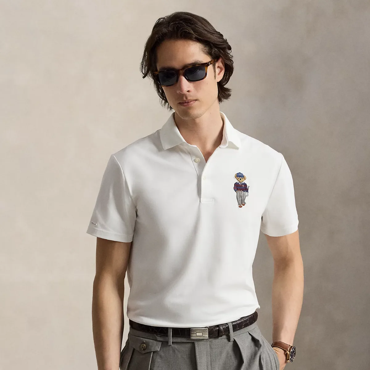 Tailored Fit Polo Bear Performance Polo by Ralph Lauren