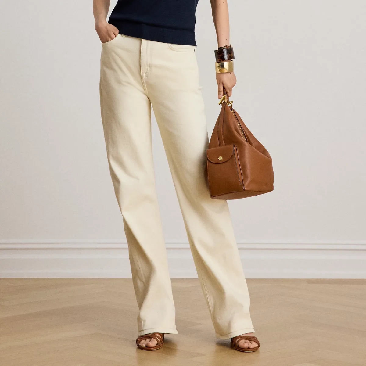High-Rise Straight Jean by Ralph Lauren