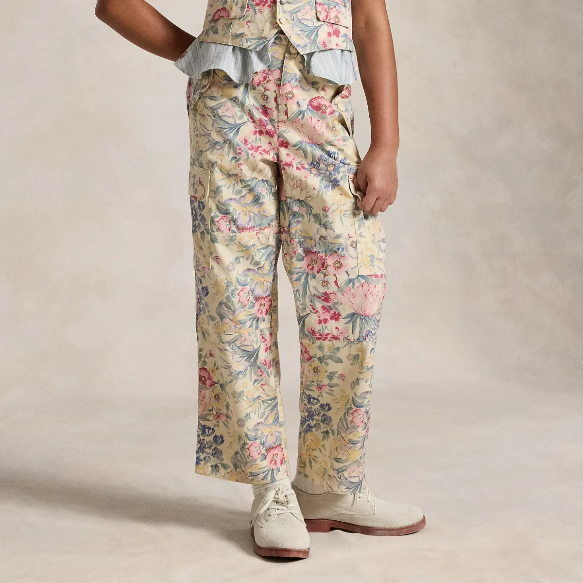 Canvas Wide-Leg Cargo Pant by Ralph Lauren