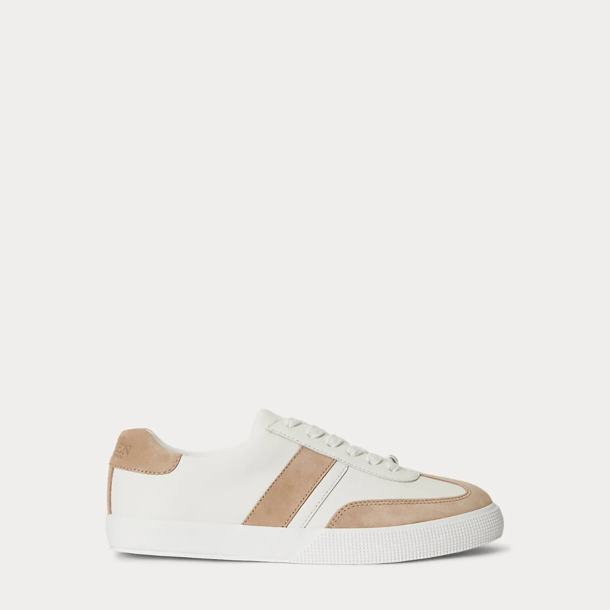 Two-Tone Braylee Leather & Suede Sneaker by Ralph Lauren