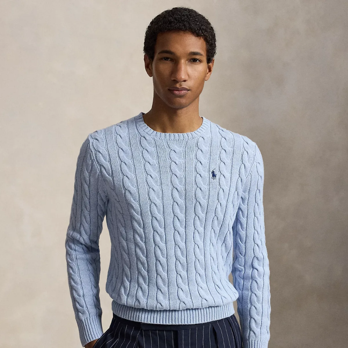 Cable-Knit Cotton Sweater