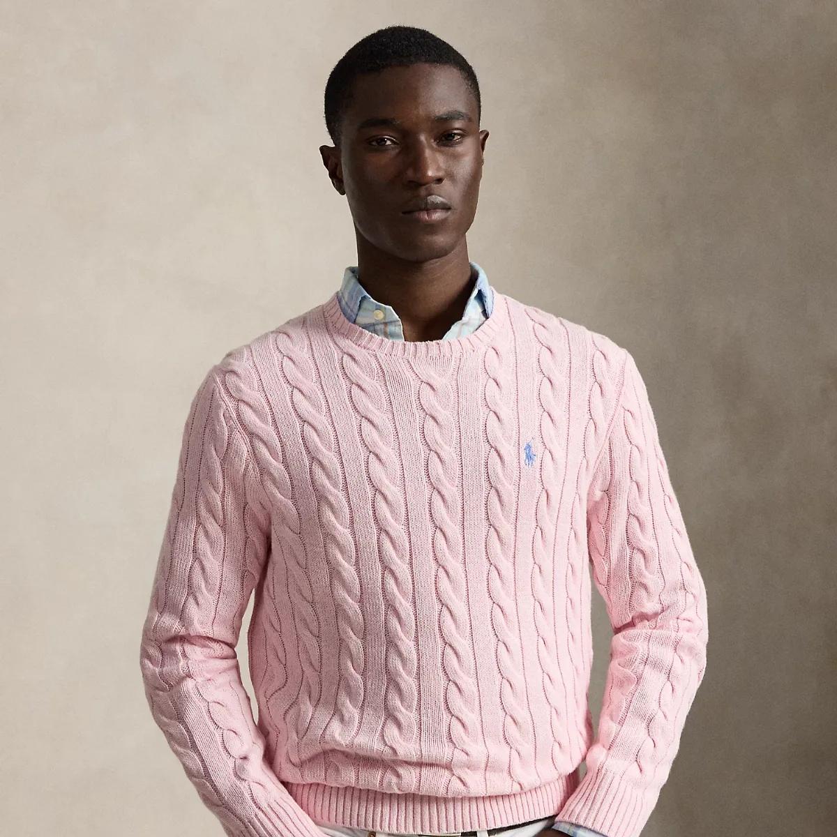 Cable-Knit Cotton Sweater