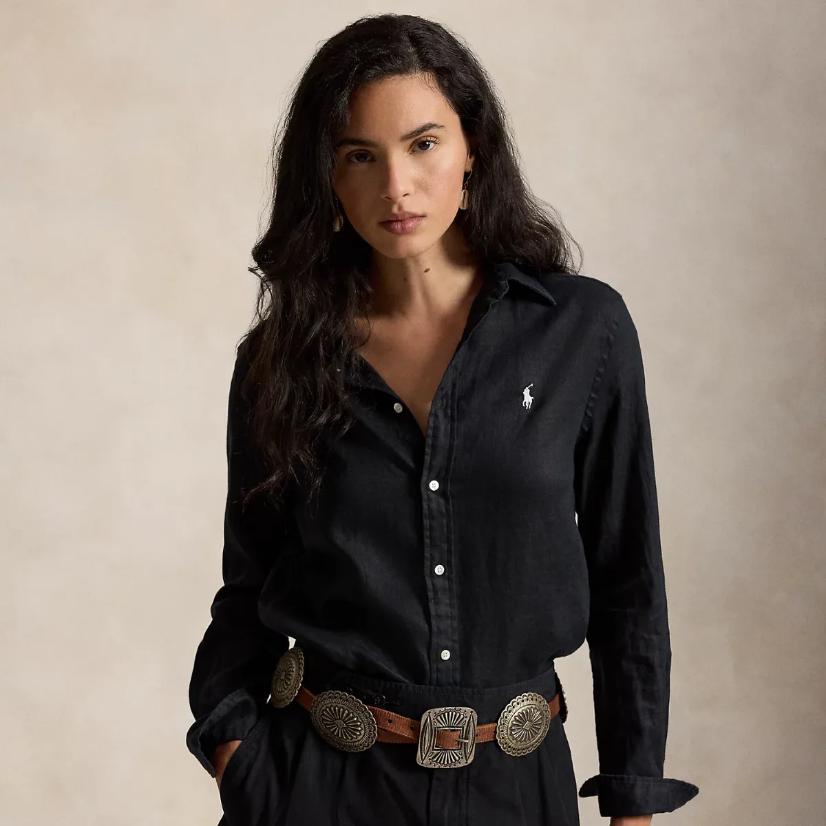Classic Fit Linen Shirt by Ralph Lauren