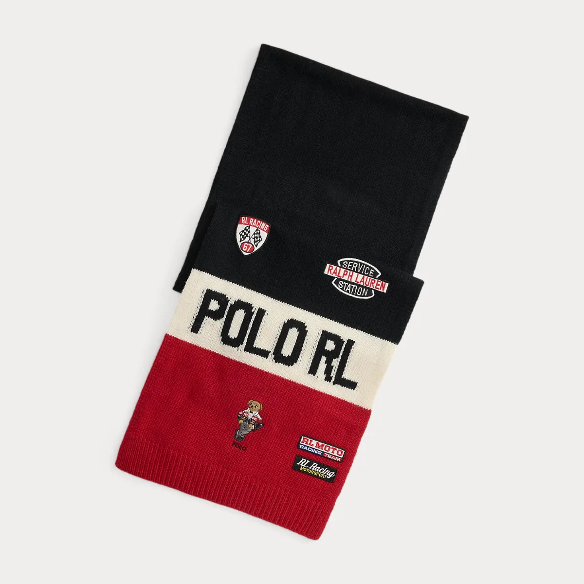 Bear Color-Blocked Scarf by Ralph Lauren