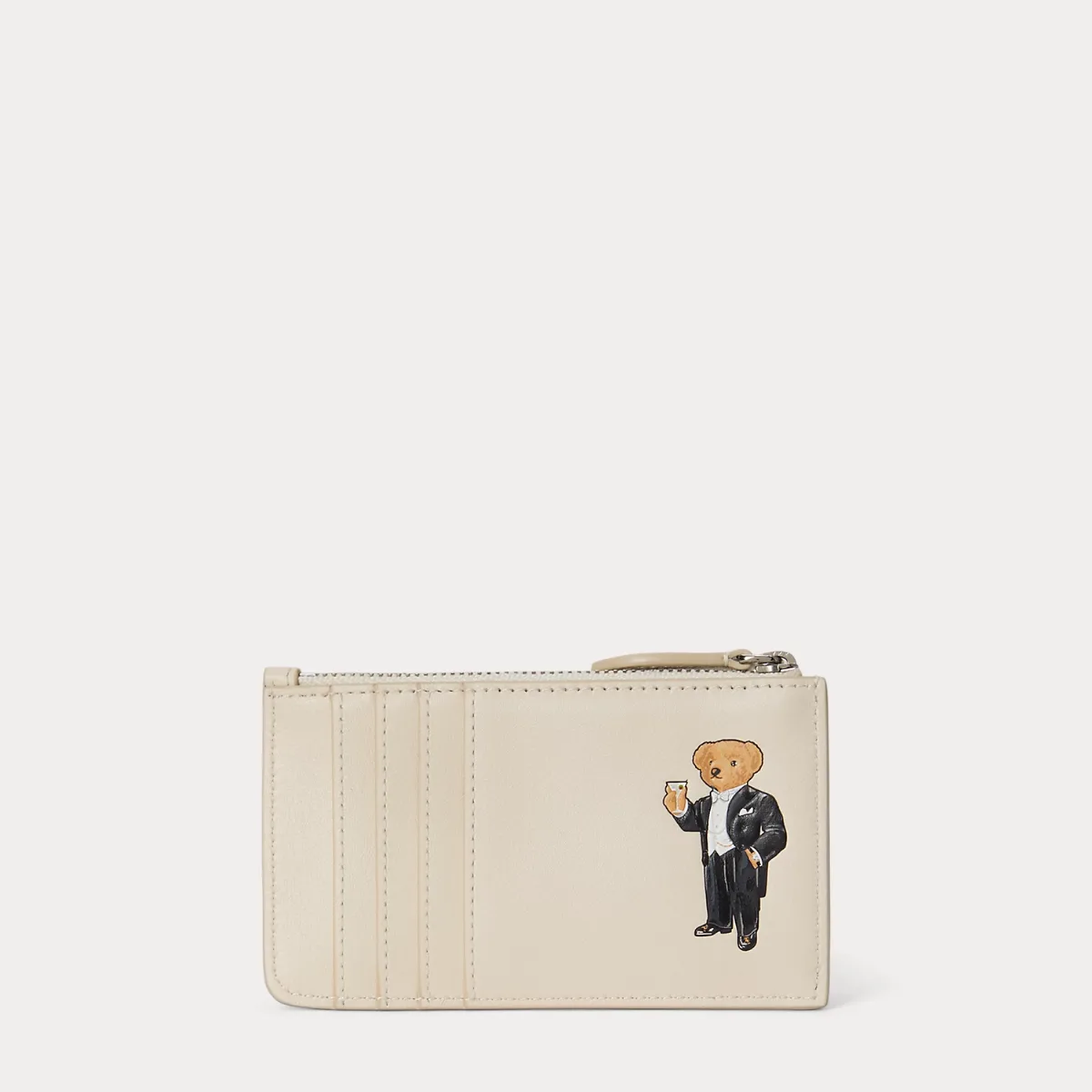 Polo Bear Leather Zip Card Case by Ralph Lauren