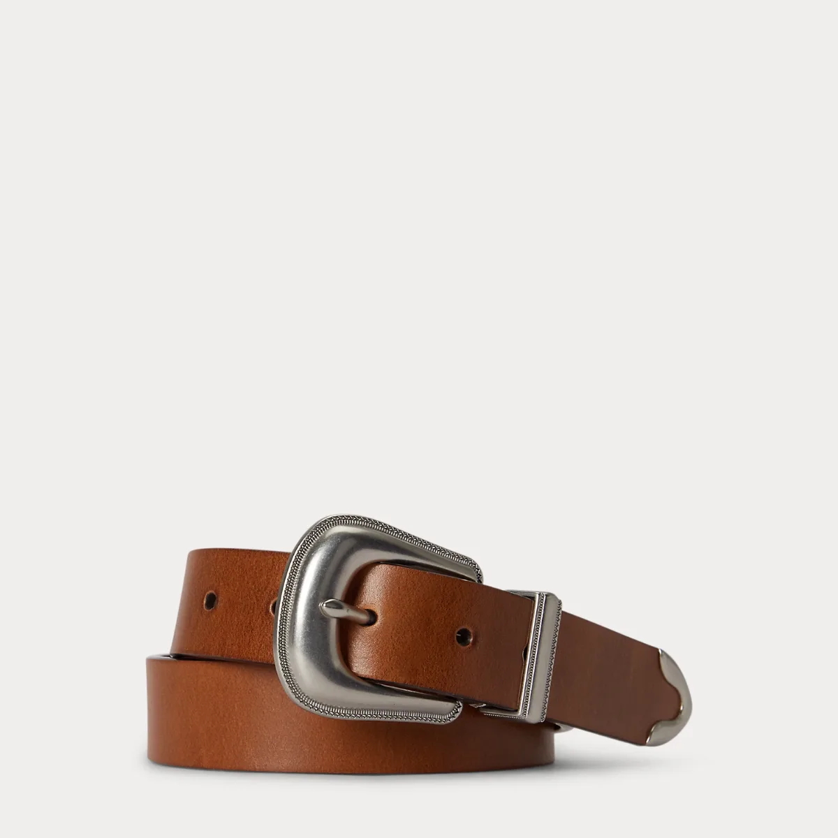 Leather Western Belt by Ralph Lauren