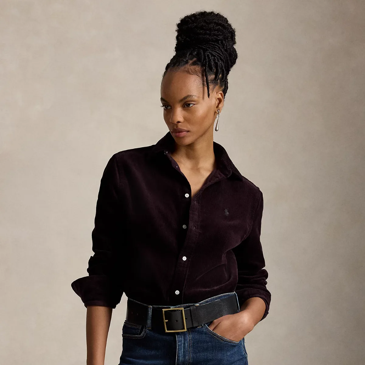 Classic Fit Cotton Corduroy Shirt by Ralph Lauren