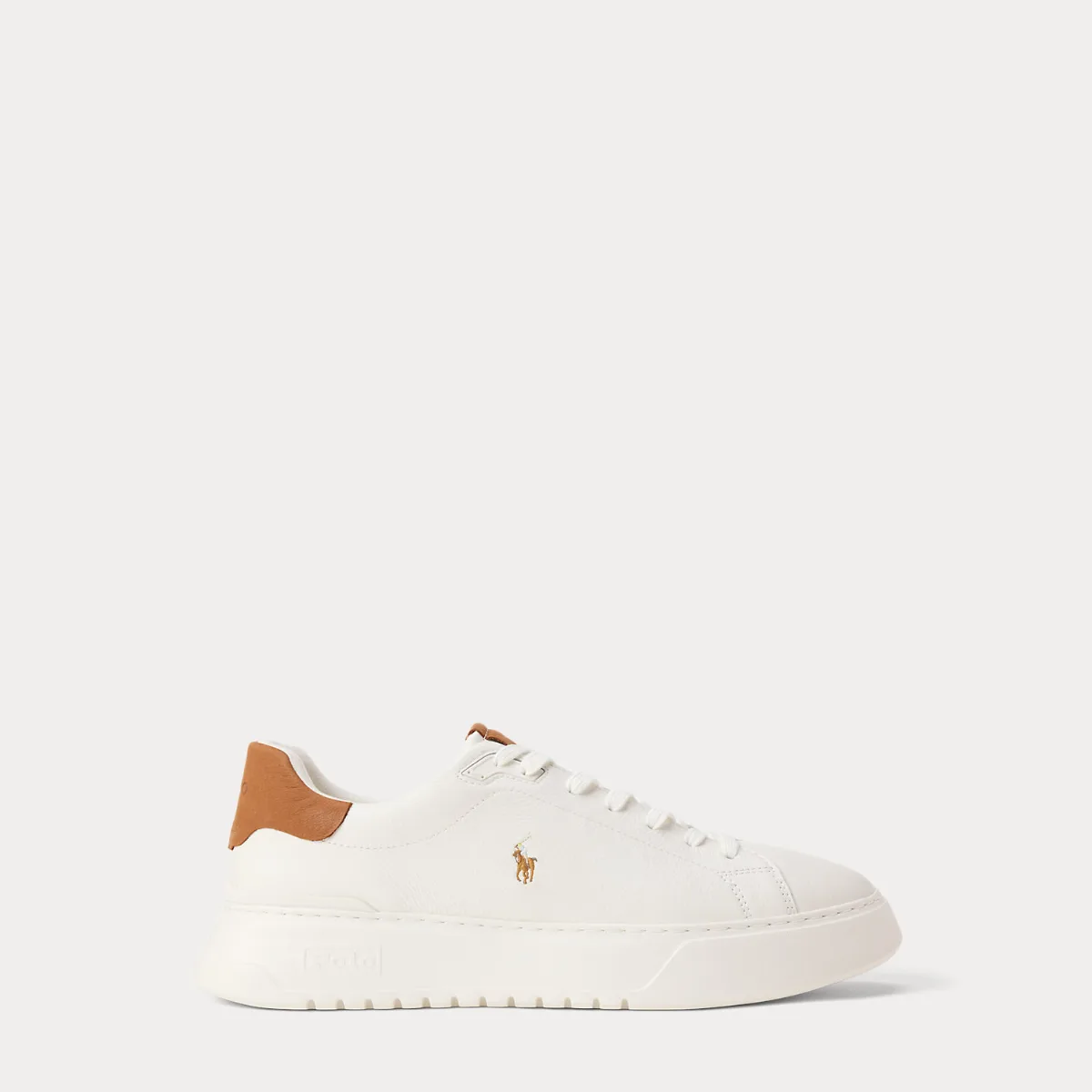 RLite Court Tumbled Leather Sneaker by Ralph Lauren