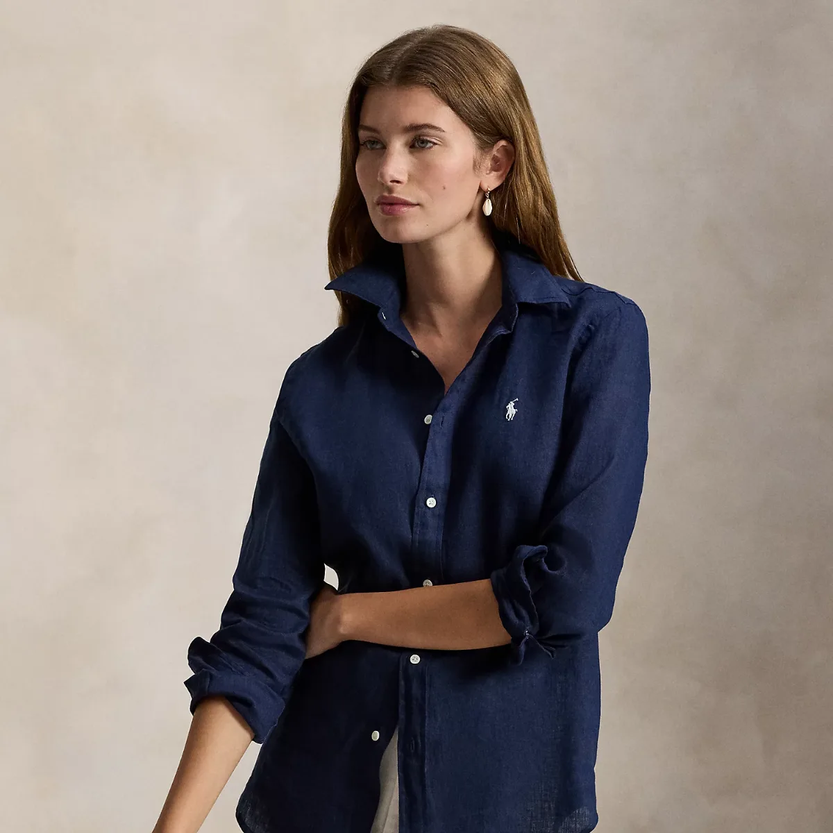 Classic Fit Linen Shirt by Ralph Lauren