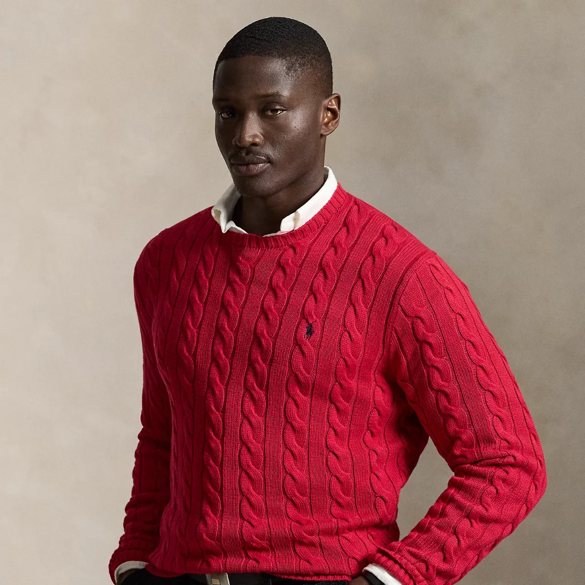 Cable-Knit Cotton Sweater by Ralph Lauren